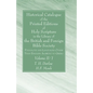 Historical Catalogue of the Printed Editions of Holy Scripture in the Library of the British and Foreign Bible Society, Volume II, 1 - Hardcover