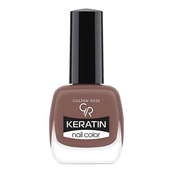 Golden Rose Keratin Nail Polish - Vibrant & Long-Lasting Color, No. 117