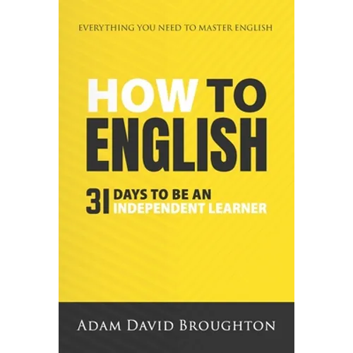 How To English: 31 Days to be an independent learner - Paperback
