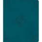 ESV Journaling Bible (Trutone, Deep Teal, Fleur-De-Lis Design) - Imitation Leather