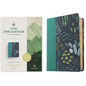 NLT Life Application Study Bible, Third Edition, Large Print (Leatherlike, Meadow Teal, Red Letter) - Imitation Leather