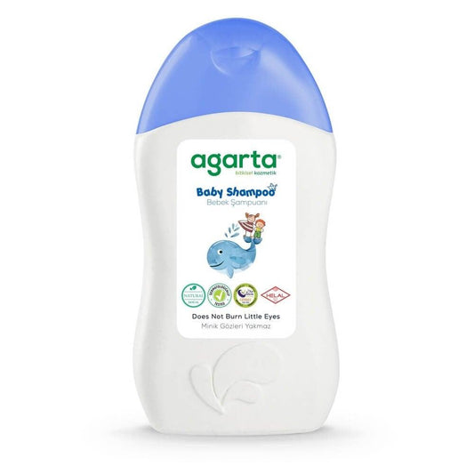 Agarta Natural Baby Shampoo - Gentle, Hypoallergenic, SLS Free for Newborns & Infants