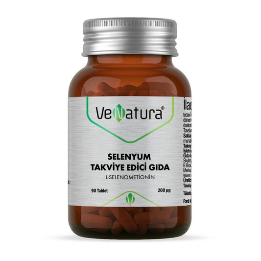 Venatura Selenium : 90 Tablets, 90 mcg - Vegan & Vegetarian Friendly for Daily