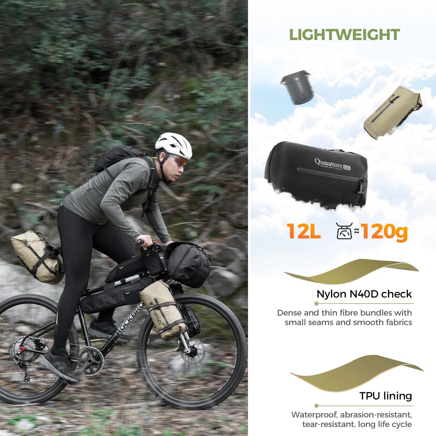 Bikepacking Rear Rack + Waterproof Compression Bag Set
