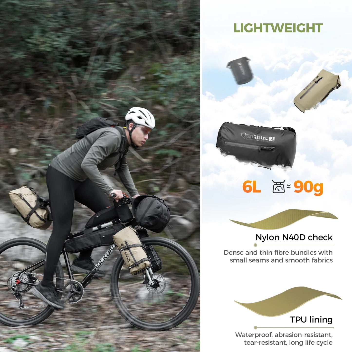Bikepacking Rear Rack + Waterproof Compression Bag Set