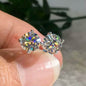 4 Ct Round Cut FL/D Lab Created White Sapphire Stud Earrings 14K White Gold