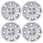 4-Pack: Hubcaps for Honda Civic 14-Inch and 8-Spoke - Silver