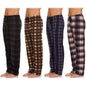 4-Pack: Men's Micro Fleece Pajama Pants