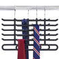4-Pack: Non-Slip Velvet Tie Hanger Organizer Rack