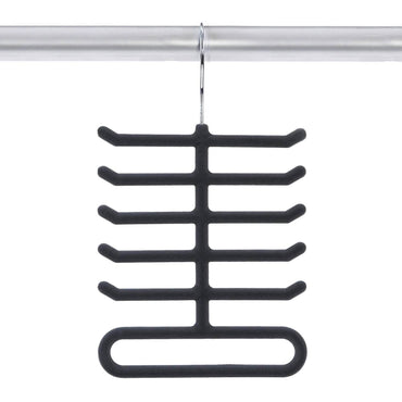 4-Pack: Non-Slip Velvet Tie Hanger Organizer Rack