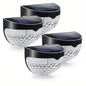 4-Pack: Solar Fence Lights Solar Deck Lights