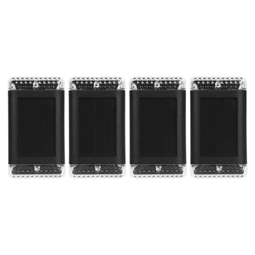 4-Pack: Solar Powered Wall Sconce Light IP55 Rechargeable Optical Sensor Lamp