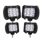 4-Piece: 4” 18W Dual Row LED Spot Light Pod
