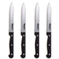 4-Piece Set: Steak Knife Set Stainless-Steel Serrated Blades