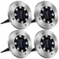 4-Pieces: Solar Powered Ground Light