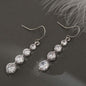 4 Row Graduated Crystal Drop Earrings