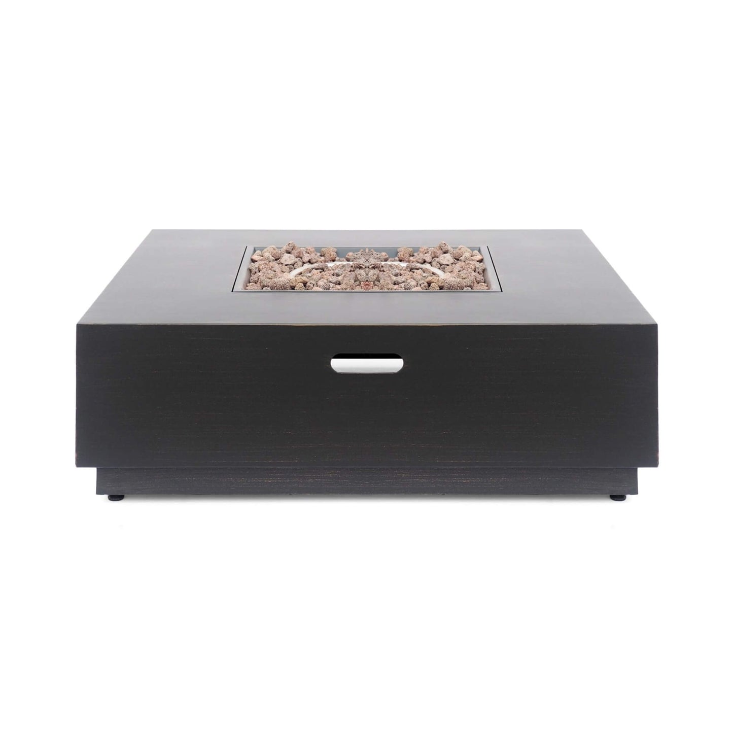 Alora 40-Inch 50K BTU Modern Outdoor Square Iron Backyard Patio Fire Pit (SAK31635)
