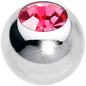 3mm Stainless Steel Pink Gem Replacement Ball