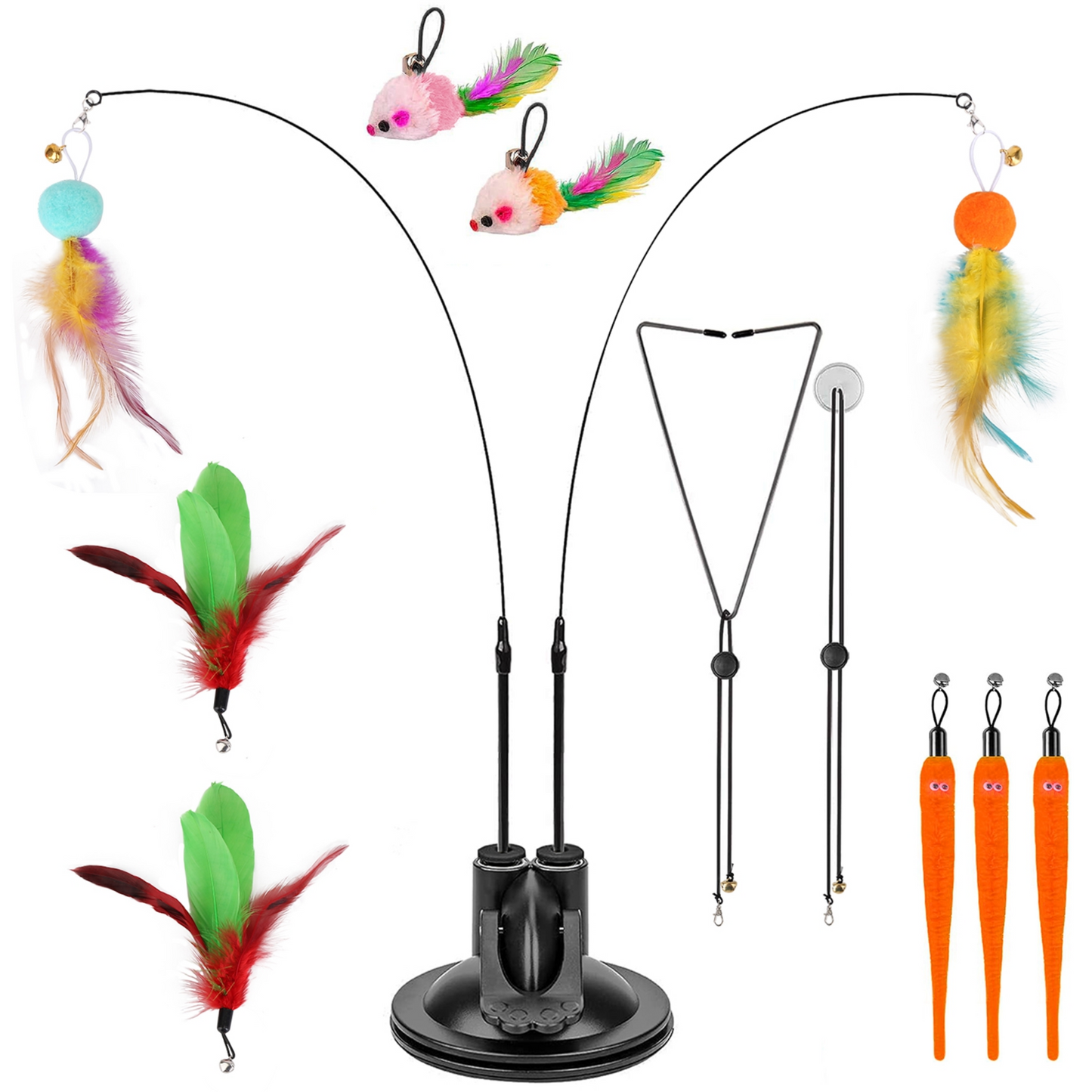 GBruno 2 Cat Wand Toys