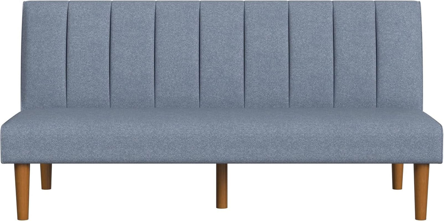 Beige Convertible Futon Sofa Bed For Living Room Use