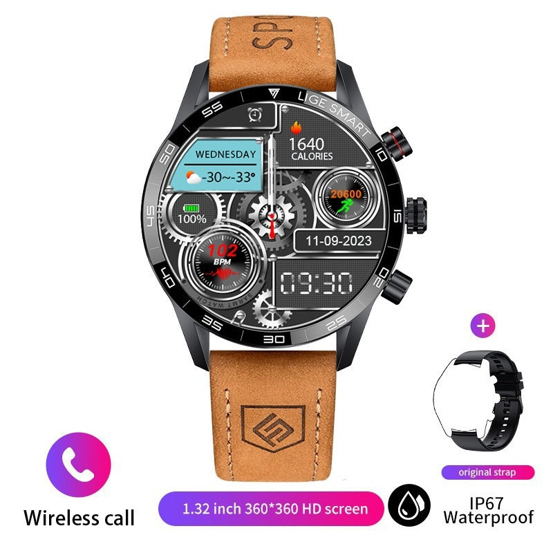 Multifunctional Bluetooth Smartwatch For Men With Blood Pressure And Heart Rate Monitoring