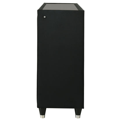 Lorient 8-drawer LED Bedroom Dresser Cabinet Black