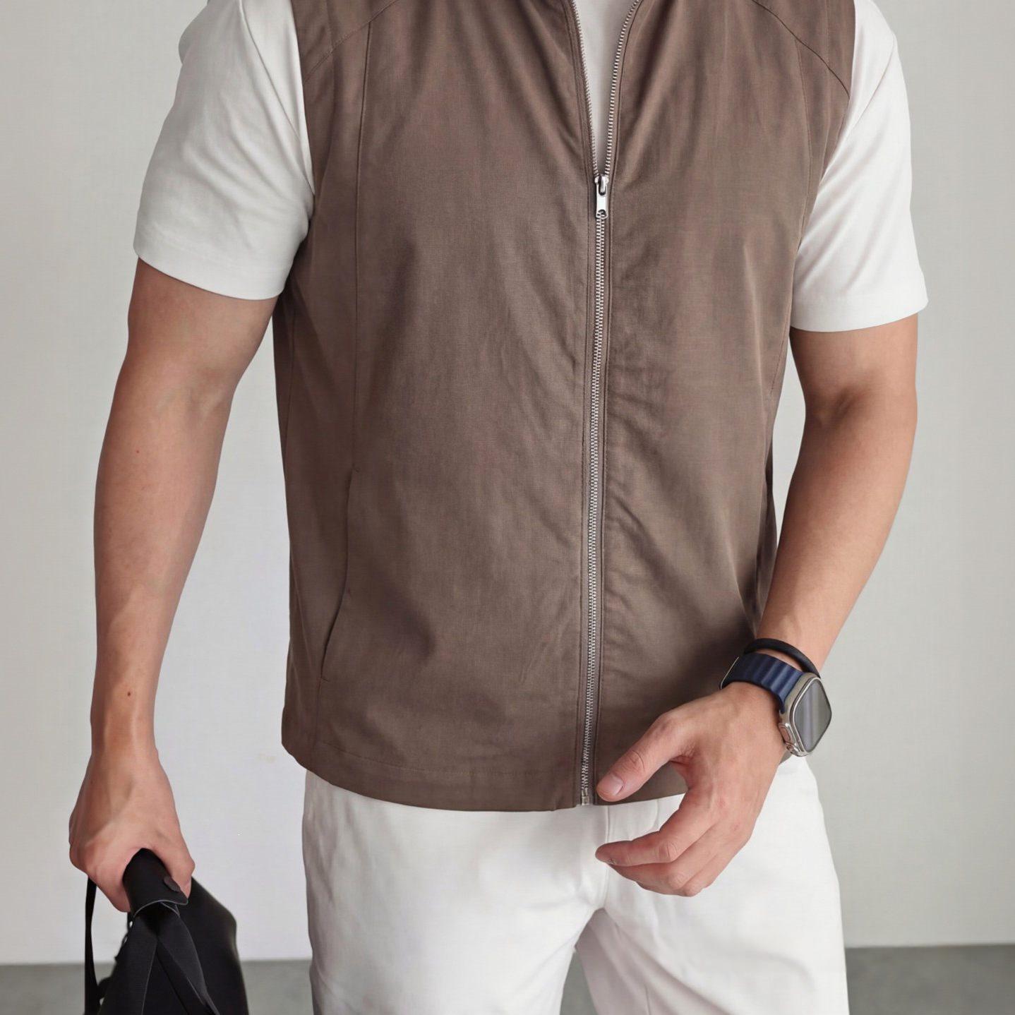 Mens Vest Sports Fashion Casual Jacket