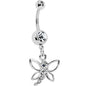 Crystalline Gem Journey Flutter Butterfly Belly Ring