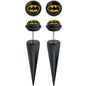Black Acrylic Batman Logo Fake Tapers Ear Plug Set