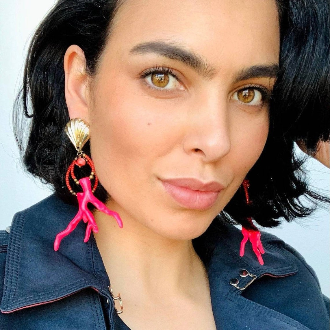 Ocean Coral Women Shell Earrings