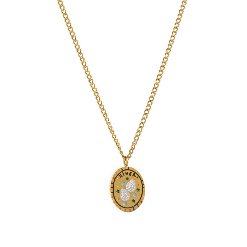 Retro Versatile 18k Necklace And Bracelet