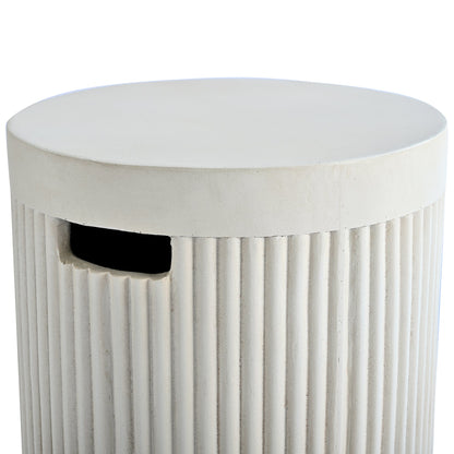 Fire Pit Propane Round MGO 50000 BTU with Tank Cover Table 38.19 In
