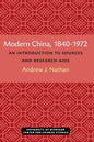 Modern China, 1840-1972: An Introduction to Sources and Research AIDS - Paperback