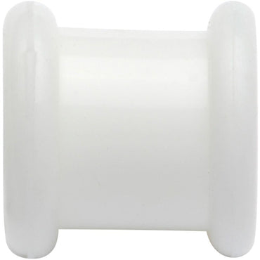 0G White Double Flare Flexible Tunnel Set