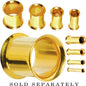 12G Gold Plated Double Flare Tunnel
