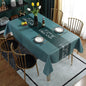 Printed Check Thickened Round Table Wash Free