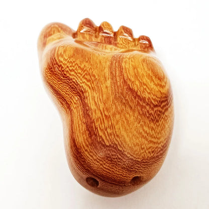 2" Red Sandalwood Insects on Foot Netsuke – Japanese Miniature