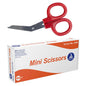 Dynarex Mini Scissors, 4" Red - 100ea/bx, 5bxs/cs (500 Count)