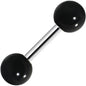 Black Acrylic Ball Cartilage Tragus Barbell
