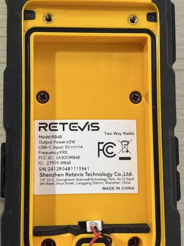 Retevis RB48 Heavy Duty Waterproof Walkie Talkies, Long Range Rechargeable Two Way Radios, Advanced Triple Proof, Vibration Reminder, for Warehousing Construction Contractor(10 Pack)