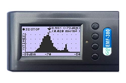 Advanced GQ EMF-380 V2 Multi-Field Electromagnetic Radiation 3-in-1 EMF ELF Meter RF Spectrum Analyzer Ghost Cell Tower Smart Meter WiFi hiden Spy Camera Signal Bug Detector RF up to 8G