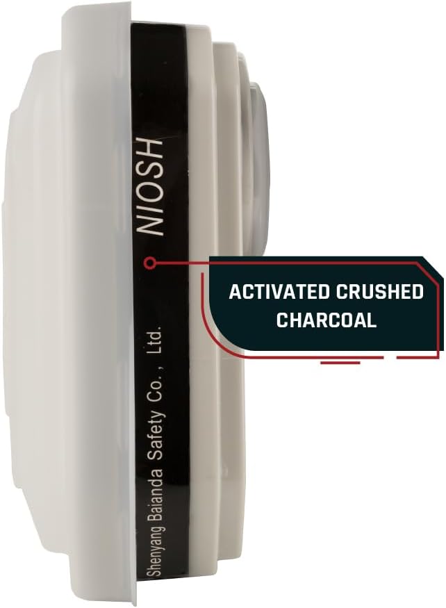 Parcil Distribution ProGuard NIOSH Approved OV / P95 Filter Cartridge Set - Bayonet Style Combination Organic Vapor Particulate Chemical Filters