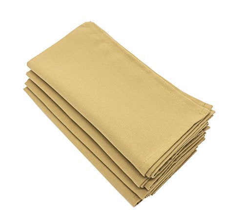 Fennco Styles Classic Solid Design Napkins, 20-inch Square, Set of 4