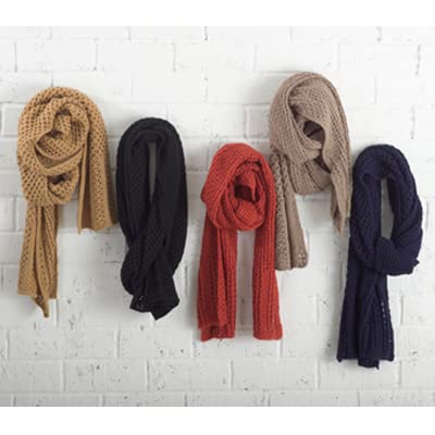 stylesilove Classic Knitted Women Solid Color Oblong Scarf