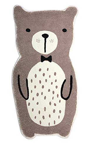 Fennco Styles Kids Cartoon Small Area Rug - Animal Design Soft Non-Slip Carpet Play Mat for Boys Girls Bedroom Décor, Kids Playroom, Living Room, Nursery Décor