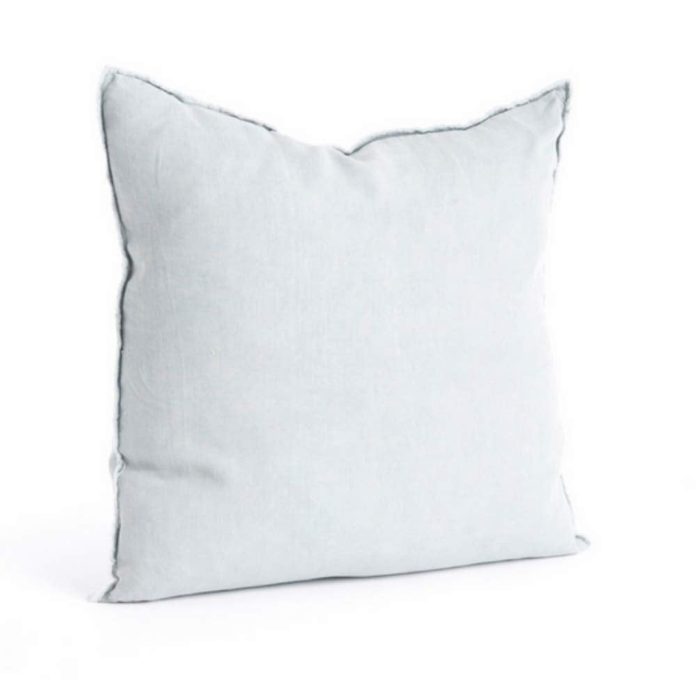 Fennco Styles Fringed Design Down Filled Linen 20-Inch Throw Pillow
