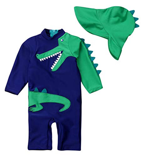 Styles I Love Baby Crocodile Rash Guard Set with Sun Hat