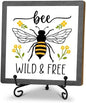 Spring Honey Bee Wood Sign Home Decor