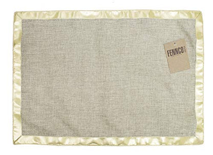 Fennco Styles Classic Solid Color Design Table Placemats