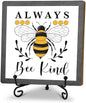 Spring Honey Bee Wood Sign Home Decor